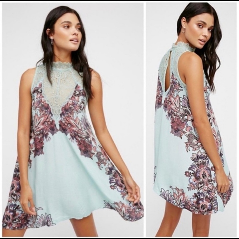 Free People Lace Mini Dress